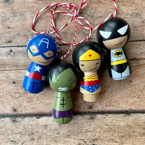 Superhero Peg Doll Ornaments image 2