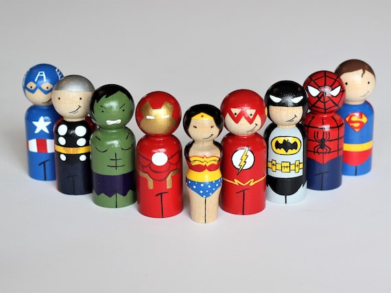 marvel peg dolls