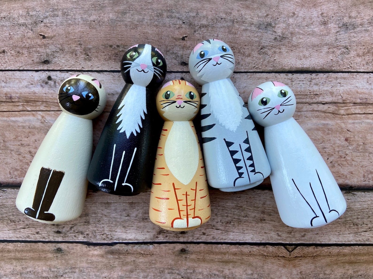 Peg Doll Cats Etsy