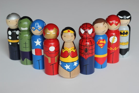 marvel peg dolls
