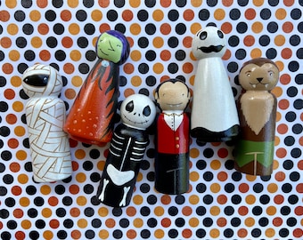 Halloween Peg Dolls