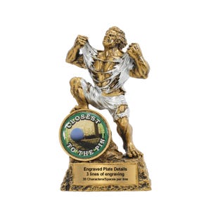 Golf Closest to the Pin Monster Trophy with Personalized Engraved Plate