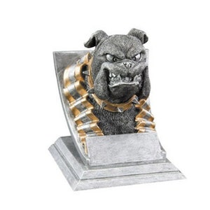 Bulldog Trophy | Engraved Mascot Award – 4 Inch Tall