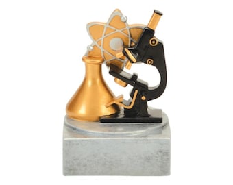 Science Trophy, Color Tek - 4 Inch Tall