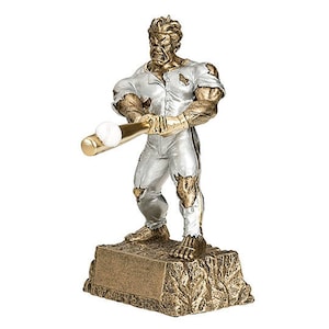 Baseball Monster Trophy with Personalized Engraved Plate