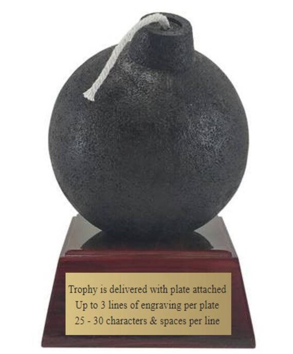 On Top Awards 5.5 Tall Bomb Trophy Award Resin 