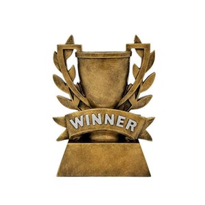 WINNER Cup Trophy - Gold Laurel Wreath Winners Cup (cm-91866) Award - By DECADE AWARDS