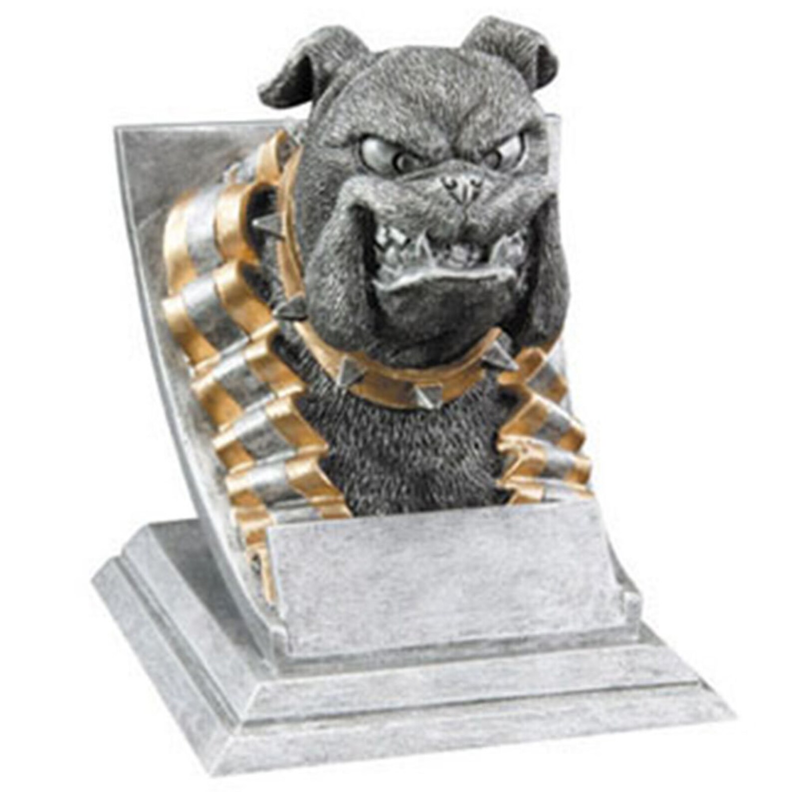 Bulldog School Mascot Trophy Silver & Gold Bulldogs Award by Etsy