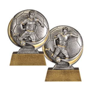Soccer Motion Extreme 3D Trophy | Engraved Soccer Award - 5&quot; Tall