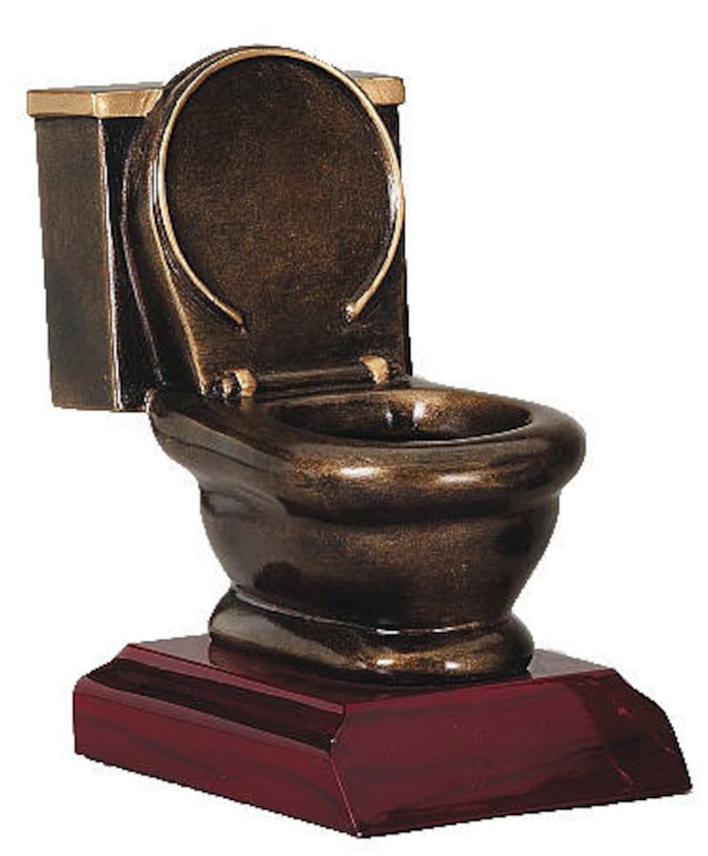 Toilet Bowl Trophy Last Place Awards by DECADE AWARDS Etsy