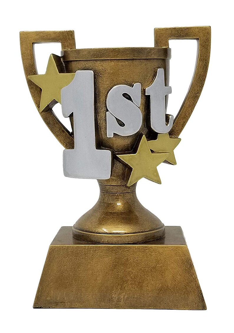 1st 2nd or 3rd Place Gold Cup Trophy 3D Gold Cup Place Etsy