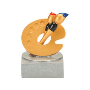 Art Trophy, Color Tek - 4 Inch Tall