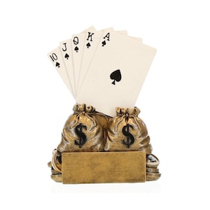 Poker Champion Trophy | Texas Hold &#39;em Award - 6&quot; By DECADE AWARDS