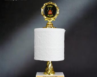 Engraved Turd Place Trophy | Personalized Award of Shame  – 12 Inch