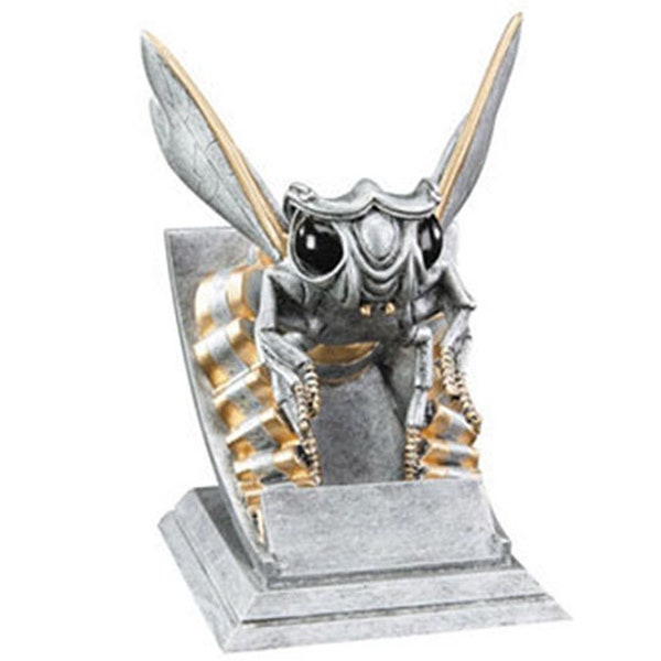 Hornet School Mascot Trophy - Silver & Gold Yellow Jacket Bee Award by DECADE AWARDS
