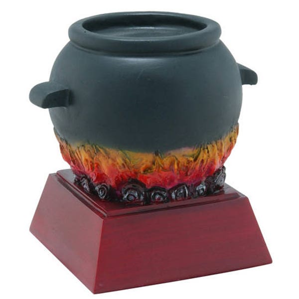 Chili Pot Color Trophy | Engraved Chili Pot Award - 6" Tall