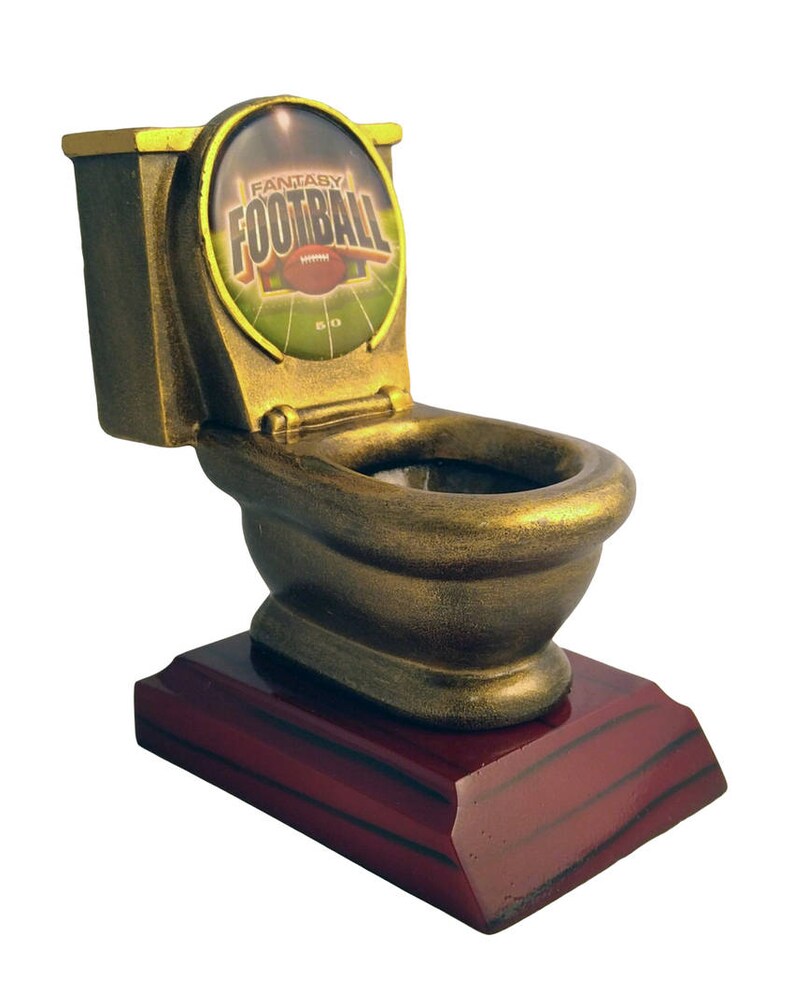 Fantasy Football FFL Toilet Bowl Trophy Last Place Awards by Etsy