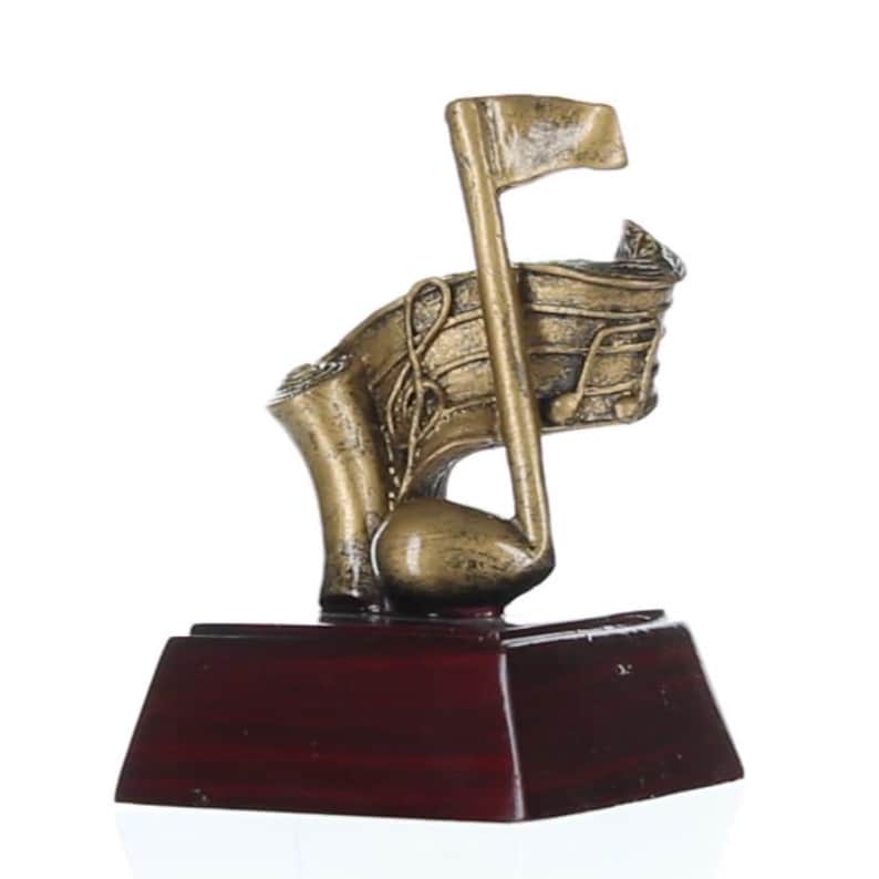 Music Trophy | Engraved Music Award - 4 Inch Tall - Etsy