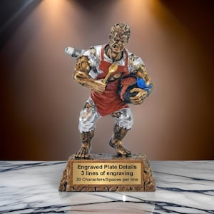 Engraved Monster Chili Champion Trophy | Custom Personalized Cook-Off Beast Award | 6.75 Inches Tall