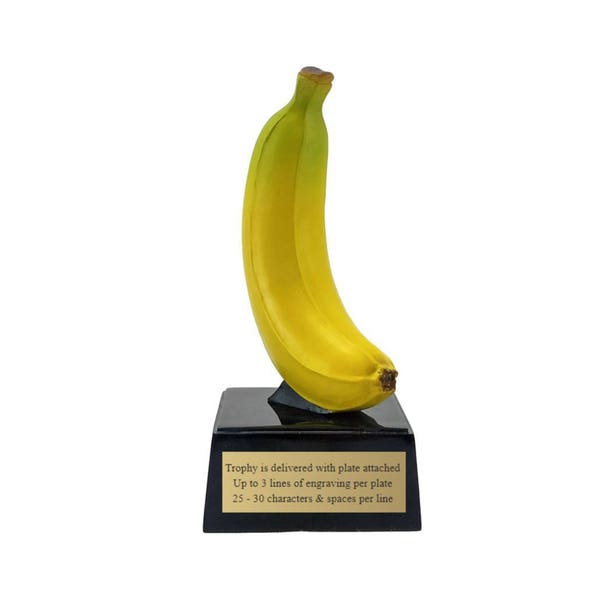 BANANA TROPHY / Top Banana Award - Great School - Corporate - Business - Employee Award