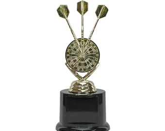 Darts Trophy - 6.75 Inch | Engraved Bullseye Award