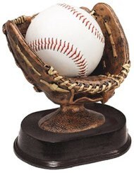 Batte De Baseball Trophée Gant De Baseball En Résine - Gravure