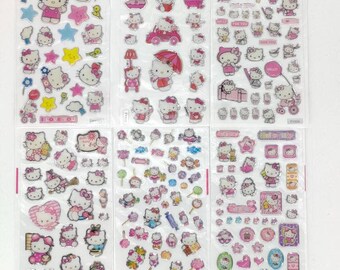 4 verschiedene Motive & Stückanzahl NEU! Hello Kitty Stickers 
