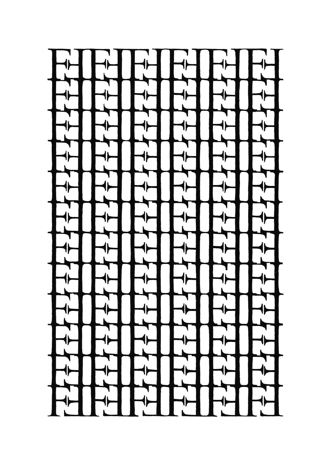 Letter F Patterns Alphabet Series, A3 Print, B2 Poster, Graphic Design ...