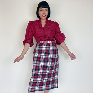 Vintage 60s / 70s Pendleton Pure Virgin Wool Blazer & Pencil Skirt Set Best Fits Sizes S-M image 7