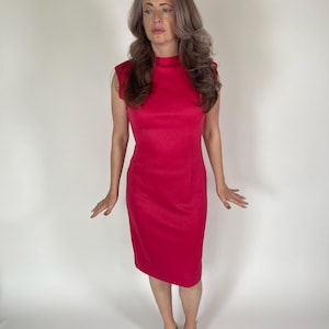Vintage 60s 70s Pink Knit Dress - Fits Size S-L