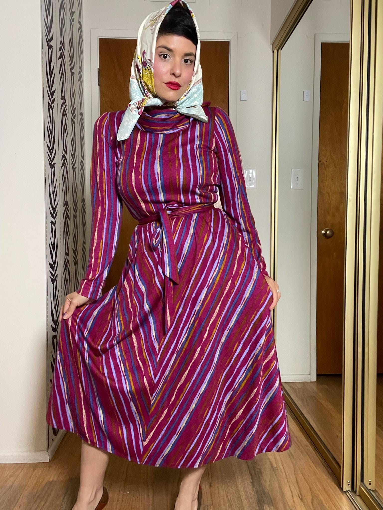 Oscar de la Renta vintage 麻スカート 66-90 s-l1200.jpg