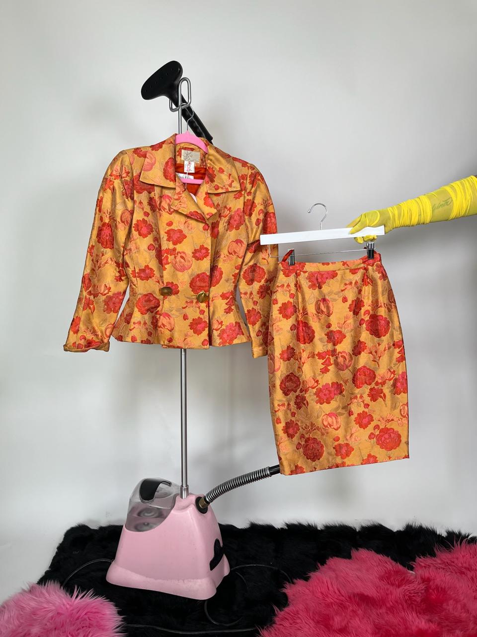 Vintage 60s Neiman Marcus French Skirt Set - Fits Size XXS-XS - Etsy
