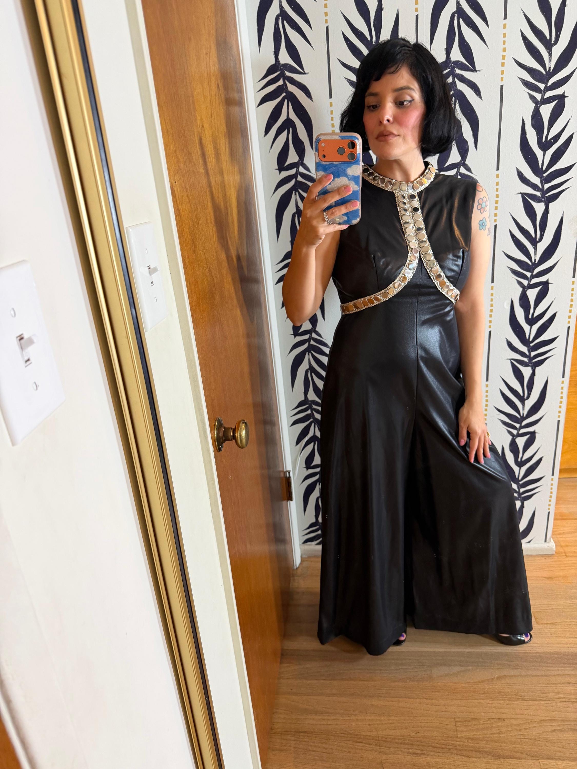 Vintage 60s Iconic Wet-look Spaceage Jumpsuit Fits XS-M - Etsy