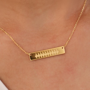 Tatsächliche Ultraschall / EKG Herzschlag Halskette - Herzschlag Halskette des Babys - Gedenkgeschenk - Geschenk für Vater / Mutter