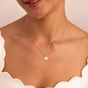 Mini Circle Charm Footprint Necklace - Baby Handprint Necklaces - Mother's Day - Christmas Gifts image 9