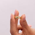 Engraved Handwriting Band Ring With Birthstone - Custom Wedding Bands - Bridesmaids Gift - Mother Day Gifts