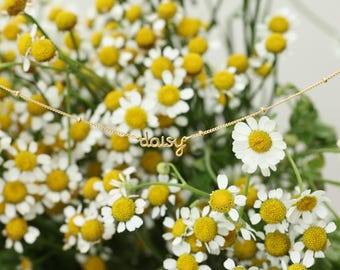 Custom Name Necklace in S925 Sterling Silver or 18K Gold Plated, Adjustable Length