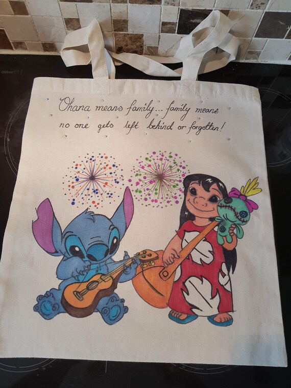 disney stitch tote bag