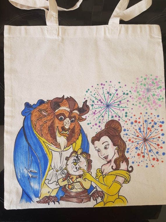 beauty and the beast tote bag