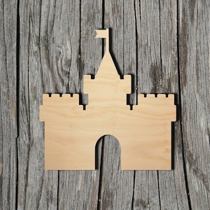 Castle Shape - Laser Cut Unfinished Wood Cutout Shapes - Always check sizes and measure