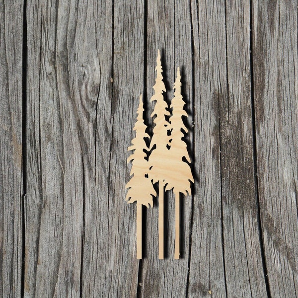 Tree - Multiple Sizes - Laser Cut Unfinished Wood Cutout Shapes