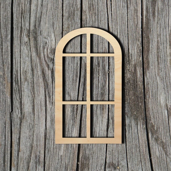 Window Shape -  Laser Cut Unfinished Wood Cutout Shapes - Always check sizes and measure