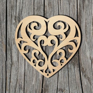 Heart - Multiple Sizes - Laser Cut Unfinished Wood Cutout Shapes