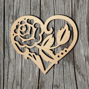 Heart - Multiple Sizes - Laser Cut Unfinished Wood Cutout Shapes
