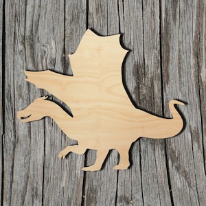 Dragon Shape -  Laser Cut Unfinished Wood Cutout Shapes - Always check sizes and measure