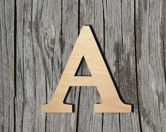 Greek Alpha Letter - Laser Cut Unfinished Wood Cutout Shapes - Always check sizes and measure