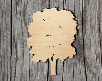 Tree - Multiple Sizes - Laser Cut Unfinished Wood Cutout Shapes