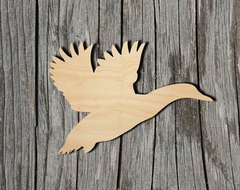 Duck Shape -  Laser Cut Unfinished Wood Cutout Shapes - Always check sizes and measure