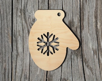 Christmas Ornament -  Laser Cut Unfinished Wood Cutout Shapes - Always check sizes and measure