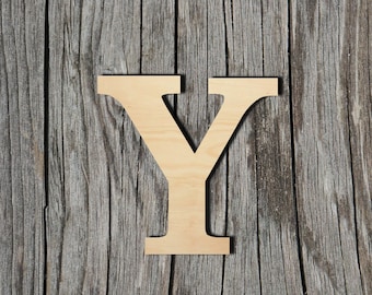 Greek Upsilon Letter - Laser Cut Unfinished Wood Cutout Shapes - Always check sizes and measure